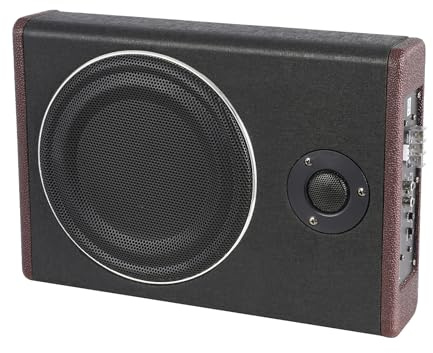 600 W subwoofer bil | vokal- och purebasläge | Justering av volym, läge, frekvens | stöder hög- och lågnivåingångar | installation undersäte eller ryggstöd
