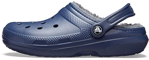 Crocs Unisex Erwachsene Classic Lined Clog Clog, Navy/Charcoal, 39/40 EU