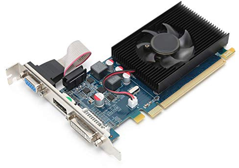 Dilwe HD7450 Computergrafikkarten, 2G 64 Bit 600 MHz DDR3 Grafikkarten, PCI Express 3.0 Steckplatz für Desktop-Computer