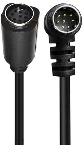 Seadream S-Video 8 Pin Mini DIN Angle Male to Female Extension Cable Mini Din 8 Pin 90 Degree Male to Female Extension Cable (1.64FT)