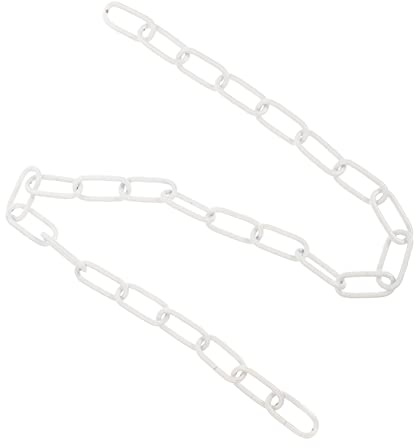 Ipetboom Catena per Lampada a Sospensione in Ferro Bianco, Accessorio per Illuminazione Resistente Struttura in Metallo, Catena Pratica per Lampadari di Cristallo Stile Europeo, Uso