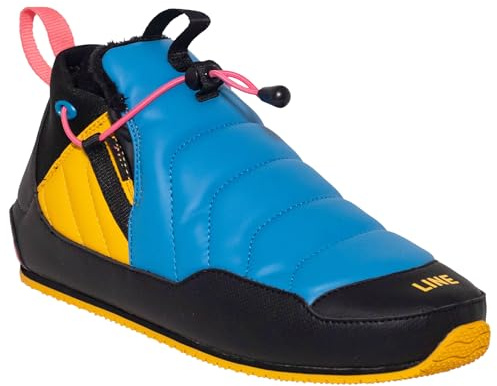 LINE Unisex Adult BOOTIE 1.0 - Lightweight Water-Resistant Winter Apres-Ski Boots with Collapsible Heel & Cinch Pull Closure, Neon, X-Large