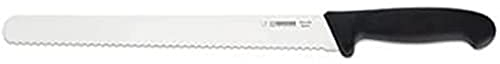 Giesser seit 1776 - Made in Germany - Schinkenmesser schwarz, Basic Black, Klinge 28 cm, Wellenschliff, rutschfest, scharfes Wurstmesser spülmaschinenfest, rostfrei