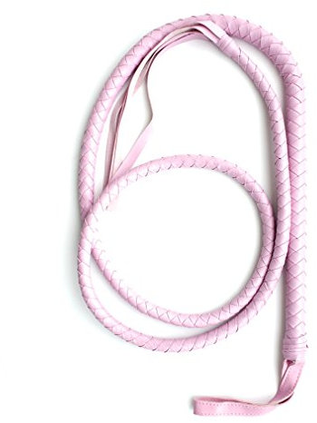 boowhol Mujer Hombre látigo larga Kournikova piel fesseln Bondage S & M Sex juguete flogger para adultos de 190 cm, rosa