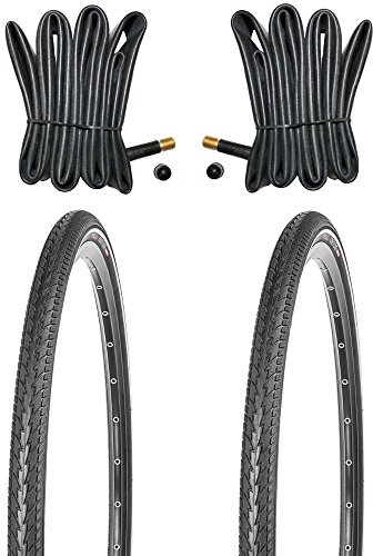 Kujo 2X 26x1.75 Fahrradreifen Set Resul Pannenschutz inkl. Schlauch AV