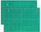 Alfombrilla de Corte A3 – Esterilla de Costura Autorreparadora, 5 Capas Doble Cara, Tabla de Corte para Costura y Manualidades, Imperial/Métrica, Verde