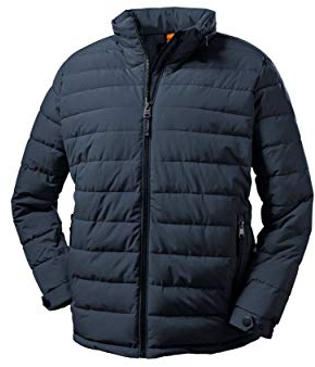 STOY MN Quilted Jckt A Veste en Duvet avec Capuche Enroulable Bleu Marine foncé Taille 3XL