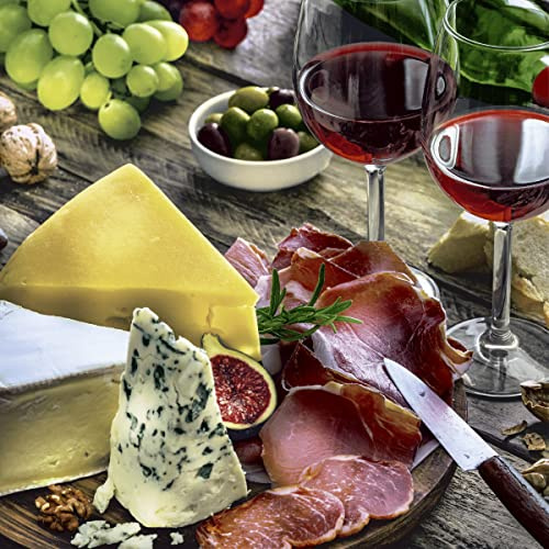 Servietten Essen und Trinken 20 Tisch voller Vorspeisen | K?se Schinken Tischdeko 33x33cm