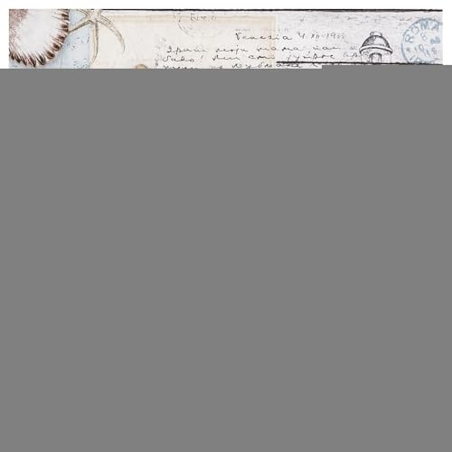 HOME FASHION Serviette Nautical Feeling 20 Stk. 33x33 cm Papier Sommermotiv einseitig bedruckt weiß Rückseite ideal für Serviettentechnik Decoupage Tischdeko