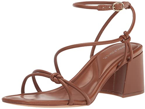 Marc Fisher Women's Gurion Heeled Sandal, Luggage 120, 8
