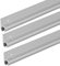 Preiswert&Gut 3X Kederschienen Aluminium 100 cm – Führungsschienen für Ø7-9 mm Keder – Stabile Kederschiene mit Schrauben – Perfekte Kederleiste für Wohnwagen & Markisen