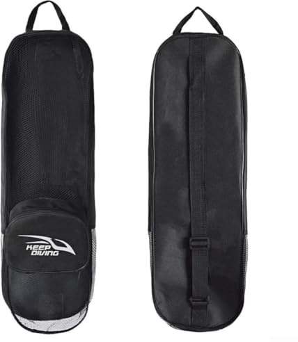 Sac en maille robuste pour palmes de plongée, palmes, masque, tuba, noir, grande taille
