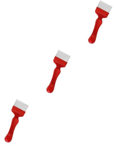 HANABASS 3St Bienenzuchtgabel wabe honeycomb bee wax beesafebox bienenkörbchen bienenwachs Honigschneider Imkerei Werkzeug Entdeckelungsgabel der Imkerei enthüllen Imkergabel rot