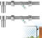 SUPAWAY 2 Stück Tor Scharnier Bolzen M16 x 200mm J-Bolt Torscharnier, Schwerlast Torscharniere, Verstellbar Torband, 304 Edelstahl Kloben für Metall Bauernhof Tore, Weidetor, Doppelstabmattenzaun Tor