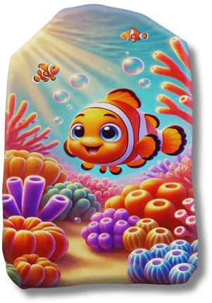 Cheerful Clownfish Stoma Bag Pouch | Soft & Reusable Ostomy Cover with Sea Life Design | Comfortable & Stylish for Colostomy, Ileostomy & Urostomy | Sea Life Collection