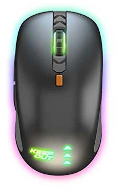 Ratón Gaming - ratón láser óptimo para Gamers, 7 Botones programables, conexión USB, diseño ergonómico, RGB Iluminado, 16000 dpi, Resistente*