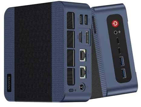 Reatan Gaming mini pc A8 with AMD Ryzen 7 8745HS, 16GB DDR5 1TB | Oculink Mini Computers,Radeon 780M Graphics, NVMe PCIe4.0 SSD,Up to 4.9GHz, USB4.0 HDMI DP USB-C WiFi-6E BT-5.2 Desktop PC
