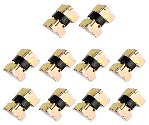 ASHLUYAK Lot de 10 charnières pliables en métal pour support de boîtier, charnière à ressort autobloquante, support de boîte à bijoux