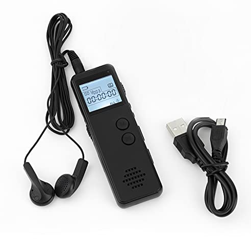 Digital Voice Recorder Digital Voice Recorder with MP3 Player Audio Recording Device featuring Condenser Microphone 10 Hour Extended Battery Life Ideal Lectures Conferences 32GB