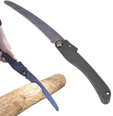 Gupcaqosjw Sierra Plegable,Sierra De Mano Plegable Para Poda De Árboles - Cuchilla de Corte para Jardinería Supervivencia Carpintería Caza Tala Paisajismo Bushcraft Mochilero