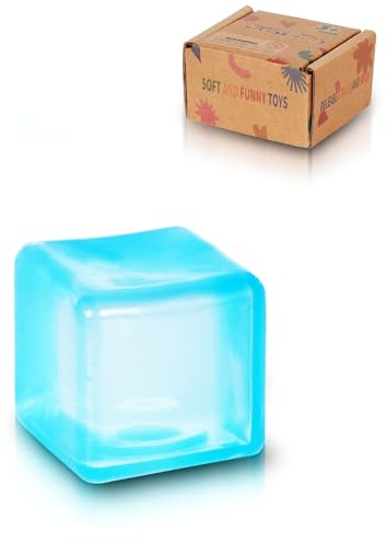 Copfeqyr 3.5cm Blue ice Squishy Cube Slow Rising Fidget Toy