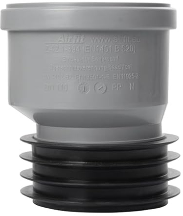 AIRFIT PP Steckmuffe DN 100 exzentrisch f. dickwandige Rohre | 11110S