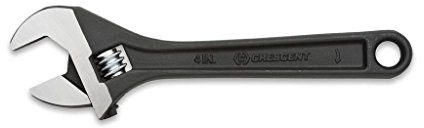 Crescent 4 Adjustable Black Oxide Wrench - Carded - AT24VS