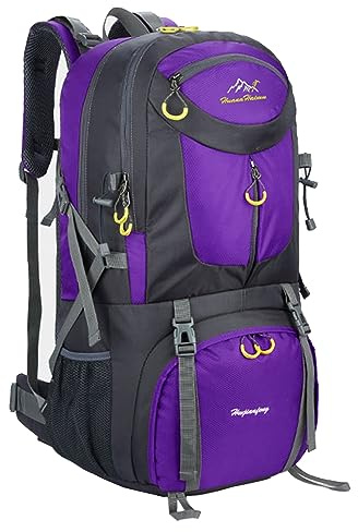 MYMM Mochila de 50 litros, ideal para deportes al aire libre, Senderismo, Trekking, Camping Travel, Escalada. Bolso impermeable del alpinismo, Daypacks que suben del recorrido, mochila, mochila