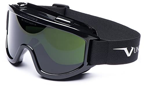 Univet 601.02.06.50 Vollsichtbrille Nummer 601 mit grünem IR5 Glas mit indirekter Belüftung