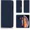 32nd Classic Series - Real Leather Book Wallet Flip Case Cover For Apple iPhone XS Max, Real Leather Design With Card Slot, Magnetic Closure and Built In Stand - Navy Blue