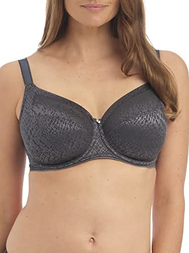 Fantasie Women's Envisage Underwire Full Cup Bra with Side Support Coverage, Slate, 32D