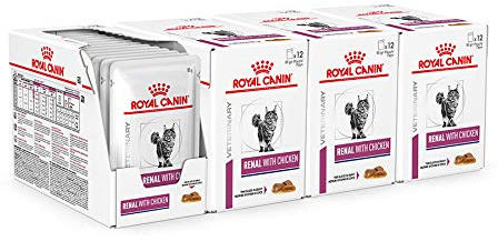 ROYAL CANIN Renal Veterinary Health Nutrition Cat Food Wet Chicken 48 x 85g pouches