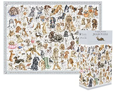 Wrendale Designs by Hannah Dale - A Dog’s Life Jigsaw Puzzle - 1000 Pieces