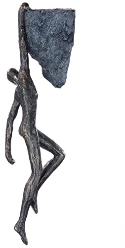 Casablanca dekorativ figur skulptur hängande av konstharts – perspektiv med sloganhänge – färg: brons – höjd 27 cm
