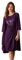 GRACE KARIN Robe pour Femme pour Invitée De Mariage Robe À Paillettes + Cardigan en Mousseline De Soie Violet Foncé