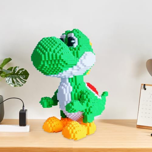 WDKXCN Mini Bausteine, Klassischer Cartoon Micro Bausteine, 3700 Block Kunststoffteilchen Micro Dinosaur Building Blocks Set, 3D-Modell Klemmbausteine Tiere, Building Blöcke Erwachsene