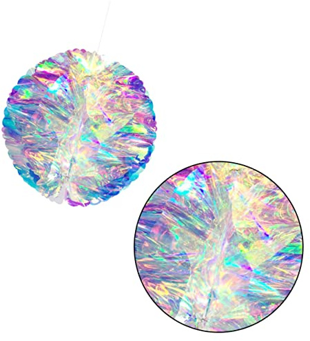 Cabilock 2 piezas Decoración Colgante Bola Panal Colorida para Boda Fiesta Interiores Exteriores