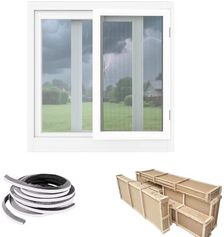 Basement Window Ventilation, Mobile Home Windows Replacement, Bathroom Sliding Window With Screen Windows, 20-40 Inch Exterior Window Bathroom Kitchen Lofts Garage(White,30x12)