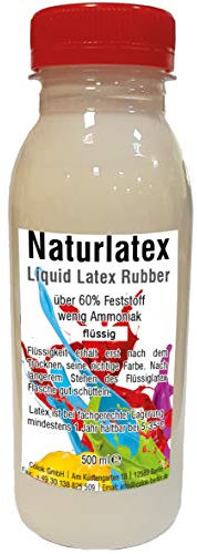 Flüssiglatex 500 ml Latexmilch, naturfarben, Naturgummi flüssig, Latex, Gummimilch, Sockenstopp liquid latex
