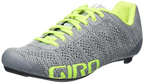 Giro Mens Empire E70 Knit Road Cycling Shoes, Grey Heather Highlight, 8 UK