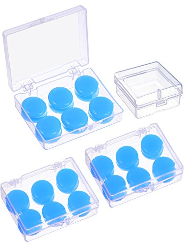 9 Paar Weiche Schutz Ohrstöpsel - Silikon Kitt Formbare Set zum Schlafen, Schwimmen (Blau)