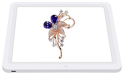 PULUZ 7,8-Zoll/20cm LED-Lichtpaneel Tragbares Schattenloses LED-Fülllicht Fotografie-Aufnahmekasten mit Bodenlicht