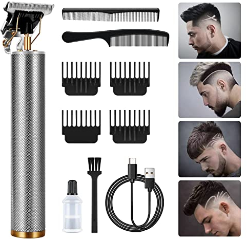 URAQT Haarschneide, Profi Haarschneidemaschine Herren Haartrimmer Bartschneider Barttrimmer Präzisionstrimmer Langhaarschneider für Männer (B)
