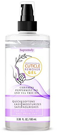 Supremely Gentle Cuticle Remover Nail Gel 100ML Moisturized| Include Lanolin for Brittle Nails Hang Nails and Dry Cuticles
