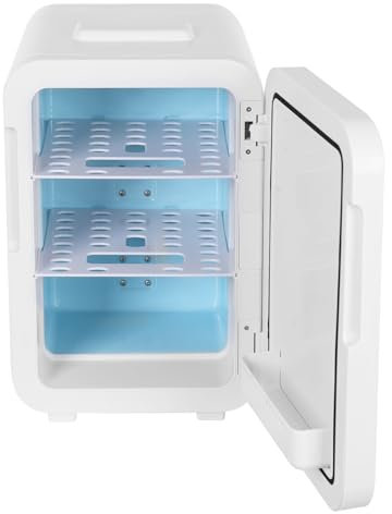 Levkitch Minifrigorífico de 16 litros con función de refrigeración y calefacción, 220 V CA/12 V CC, refrigeración termoeléctrica y calefacción, minifrigoríficos para cosméticos, bebidas, frutas