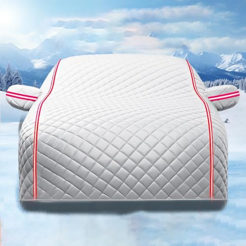 JYHBAQWN Housse de Voiture d'hiver complète pour Garage, pour Peugeot 408 II 2014-2017, Housse de Voiture étanche à la poussière, Housse de Voiture résistante aux UV, Housse de Voiture extérieure