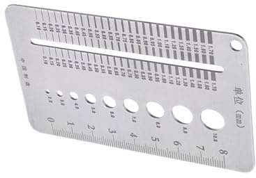 Calibrador De Fisuras - Herramienta De Medición De Separaciones - Medidor Portátil de Ancho de Grietas para Inspección de Muros de Hormigón