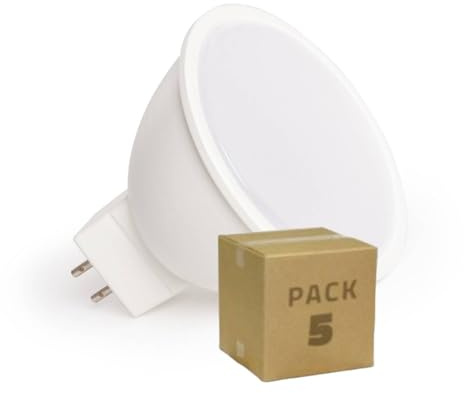 LEDKIA LIGHTING Pack 5 Lampadine LED GU5.3 6W 550 lm MR16 GU5.3