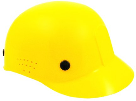 SAS Safety 7160-07 Bump Cap with 4-Point Adjustable Pinlock, Yellow