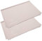 BRANDSON Brillenputztücher XXL (40x30 cm, grau, 2 Stück) Brillen Mikrofasertuch groß, waschbar - Mikrofaser Brillentücher, Reinigungstücher für Brille Handy Display etc.